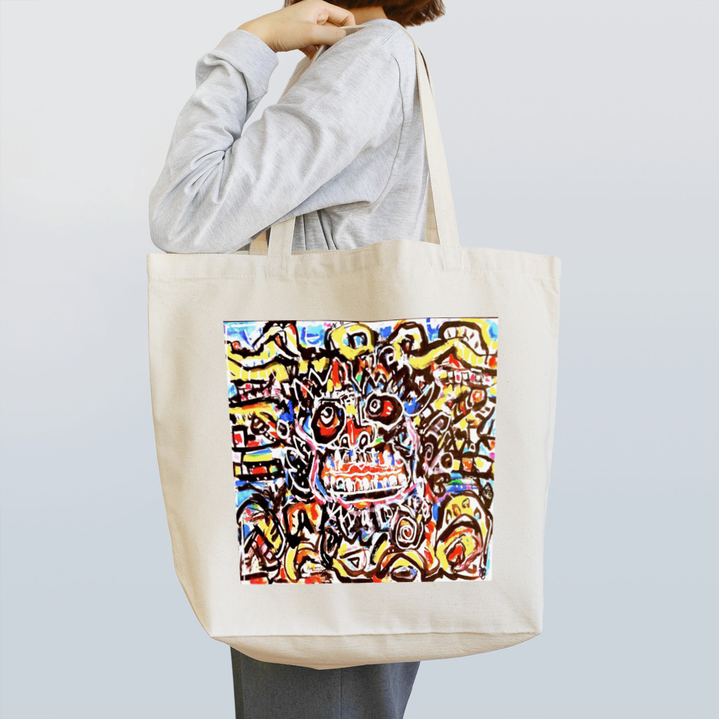 KariyushiYoronのニンマリシーサー Tote Bag