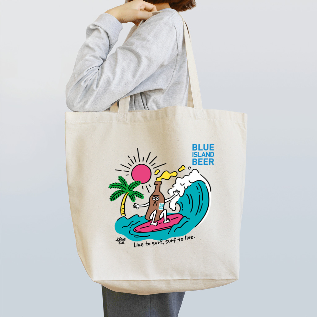 BLUE ISLAND BEER グッズストアのBLUE ISLAND SURFER トートバッグ