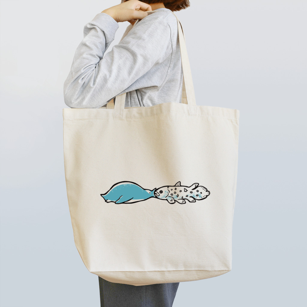 えまごろうのおみせの肉鰭類を食すジェンツー Tote Bag