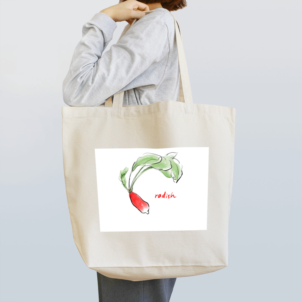 muiko'sのお野菜シリーズ♫ラディッシュ Tote Bag