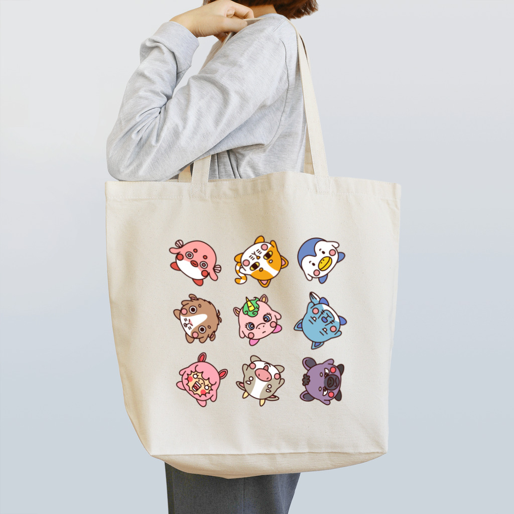 アニまるショップのまん丸動物アニまる Tote Bag