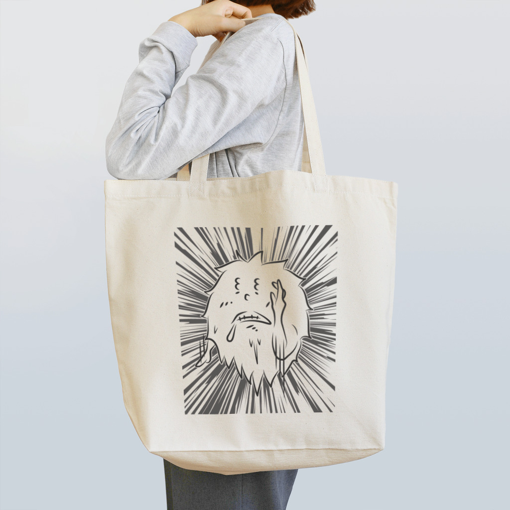 Pasaran_Worksのパサラン黒　必死 Tote Bag