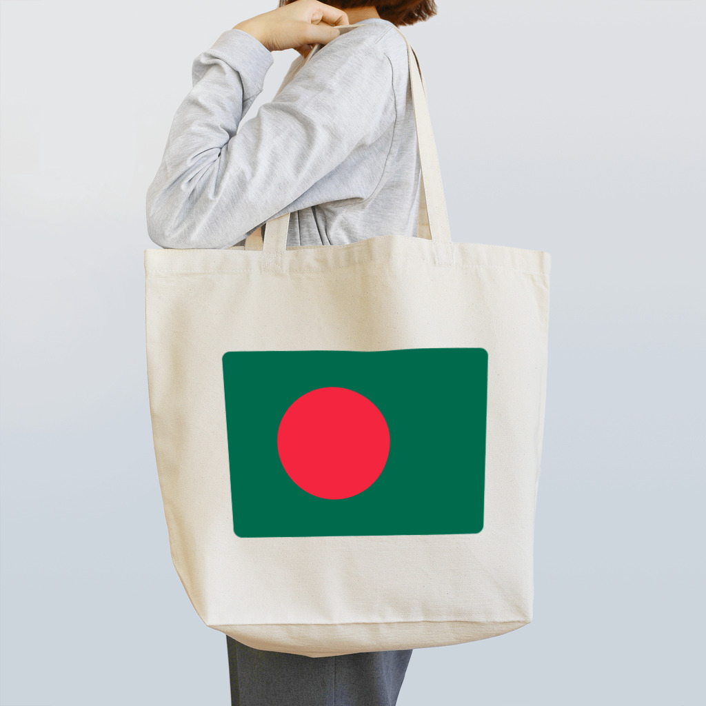 お絵かき屋さんのバングラデシュの国旗 에코백