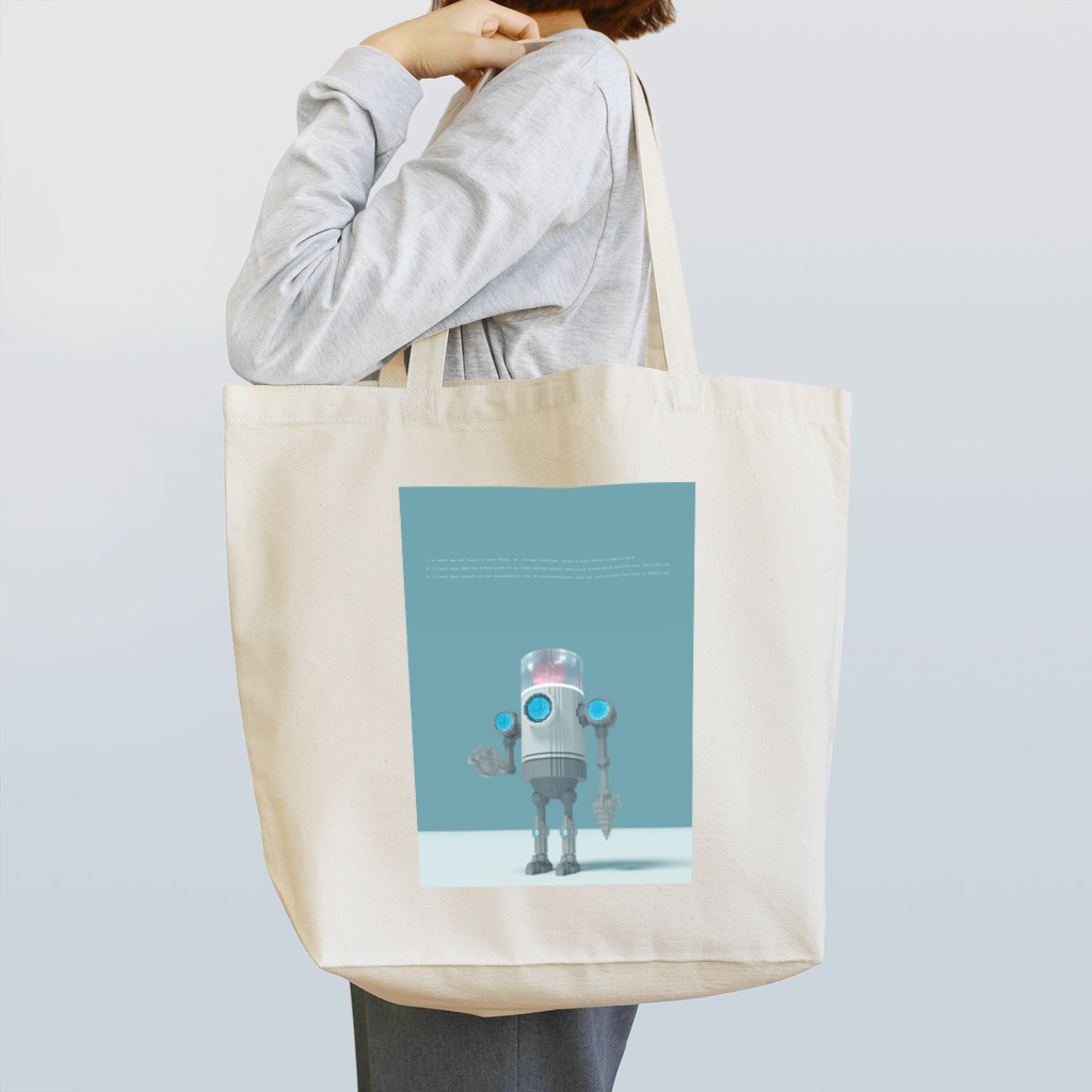 Happy Paint ShopのVoxelArt-ROBOT- Tote Bag