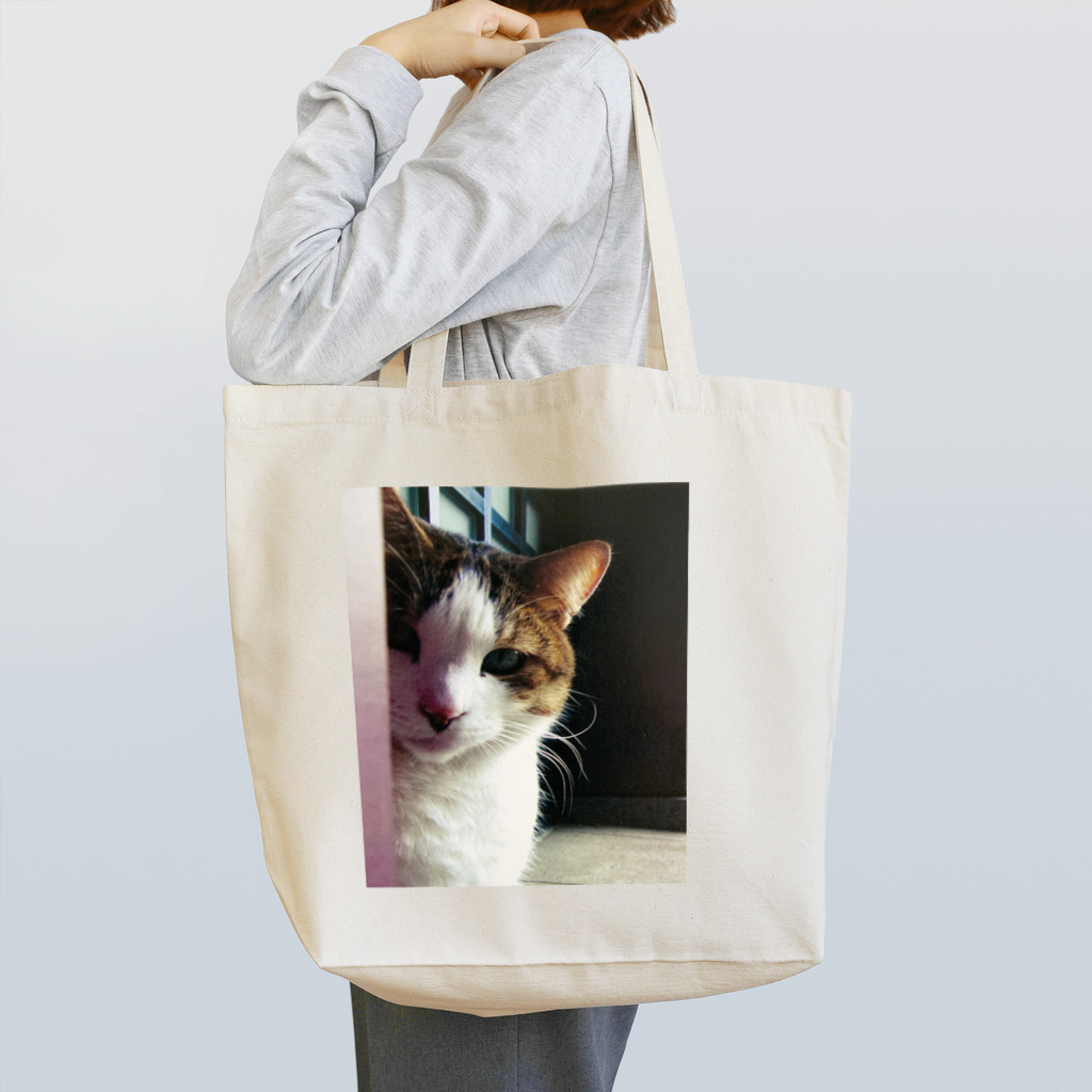 電気羊研究所science&GAMEのチラッと猫 Tote Bag