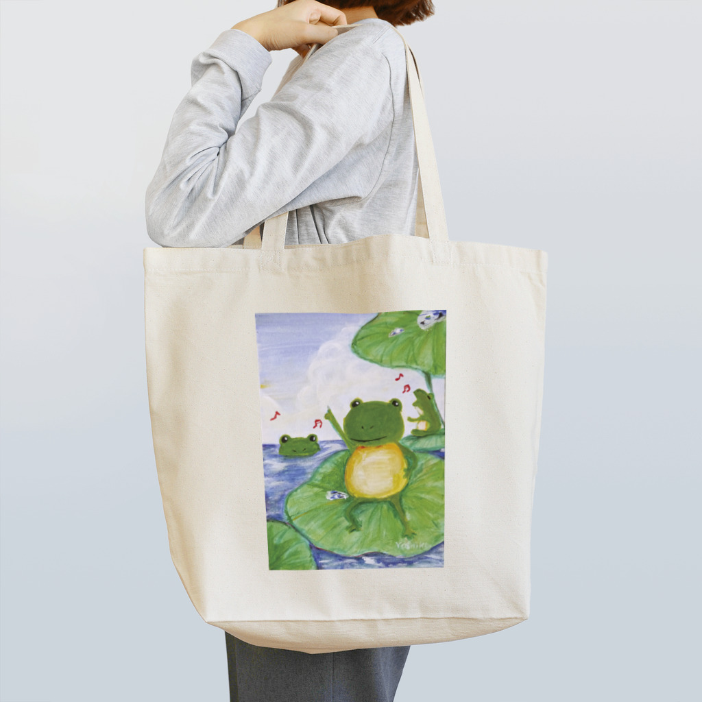 YOSHInekoのカエルくん Tote Bag