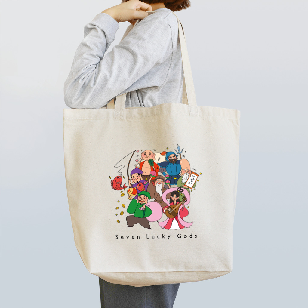 YOSHInekoのご機嫌七福神 Tote Bag