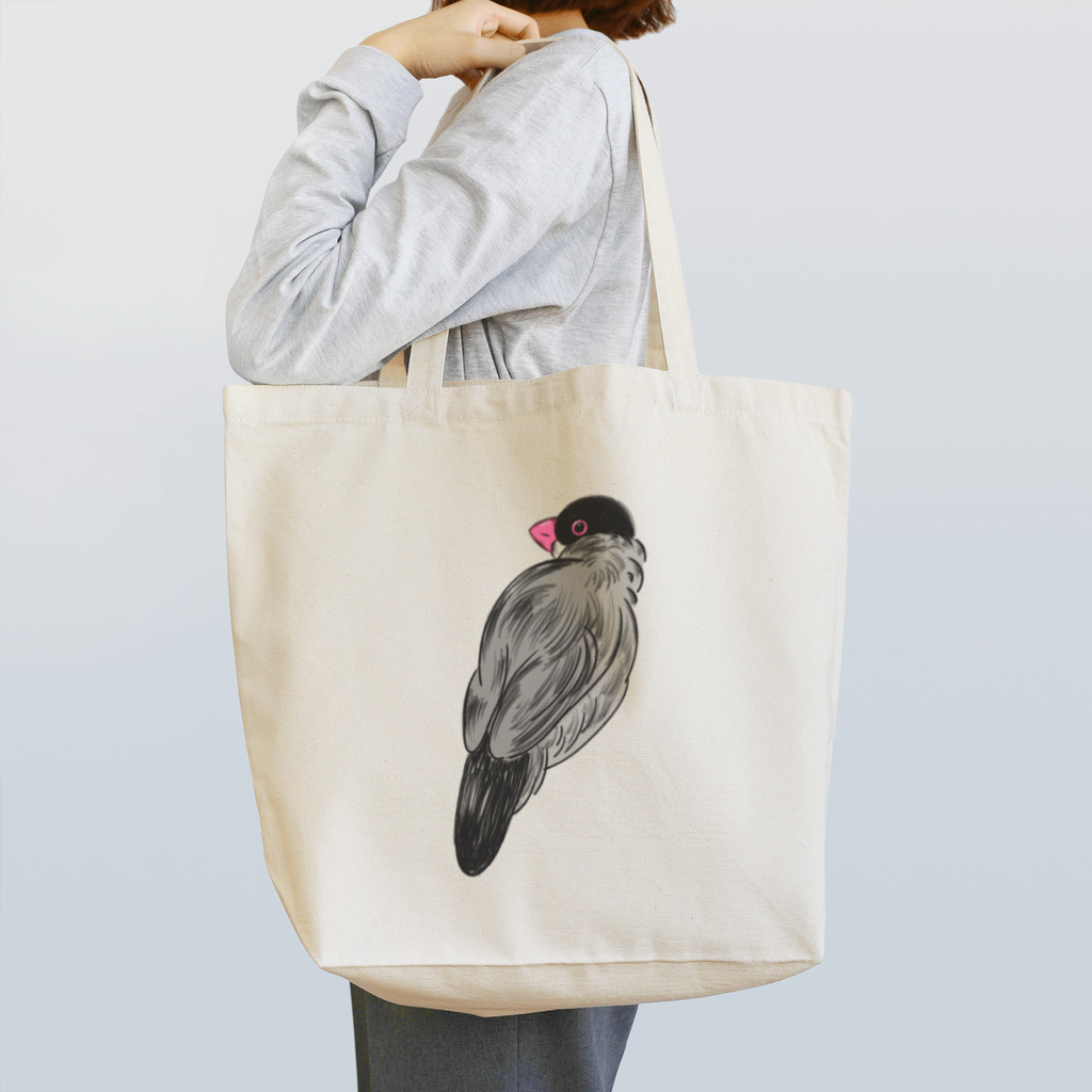 suzuaoのふさふさ文鳥くん Tote Bag