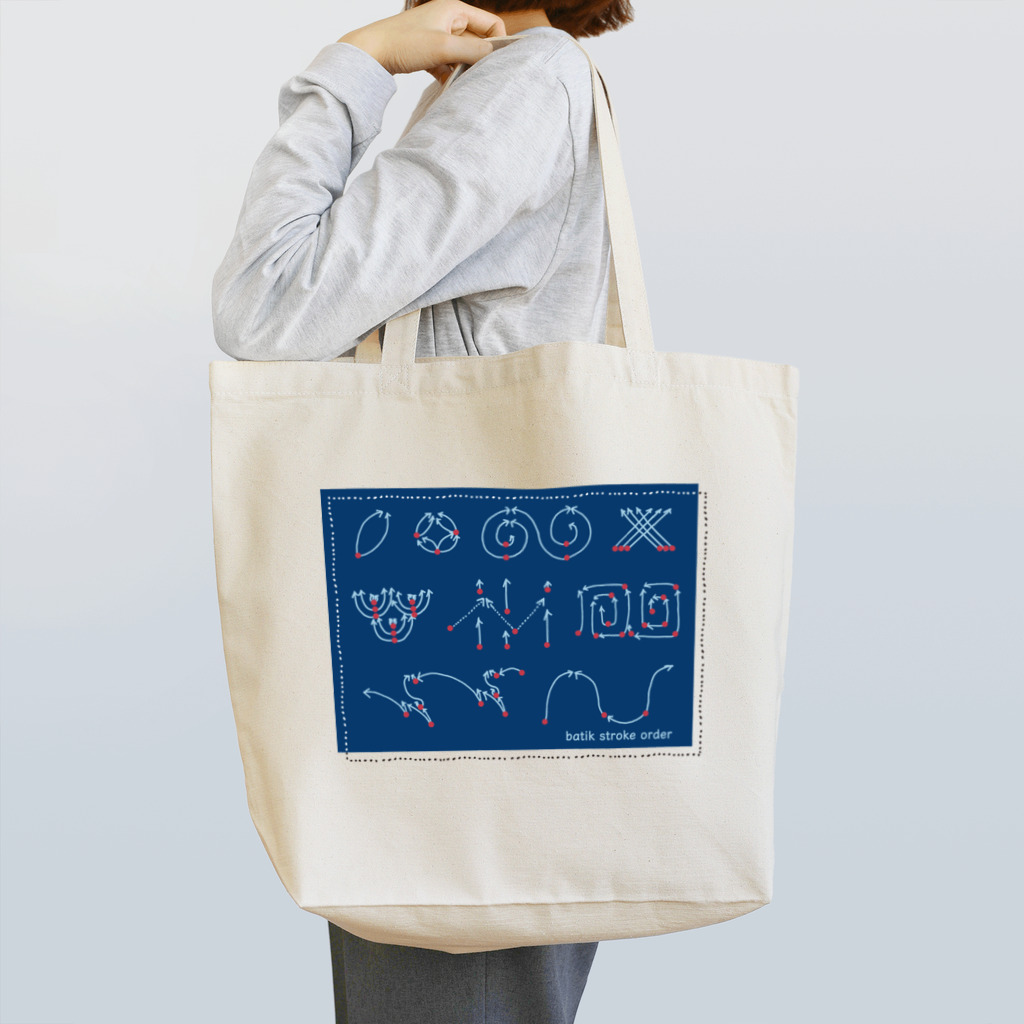 titikのロウ描きの書き方一覧表 Tote Bag