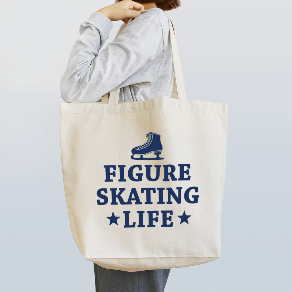 sports_tower スポーツタワーのフィギュアスケート・figure skating・グッズ・デザイン・フィギアスケート・#Tシャツ・ステップ・スピン・ジャンプ・スケート靴イラスト・技・男子・女子・かっこいい・かわいい・アイスダンス Tote Bag