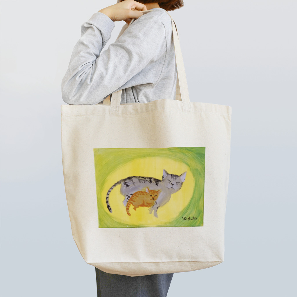 YOSHInekoの猫の親子 Tote Bag