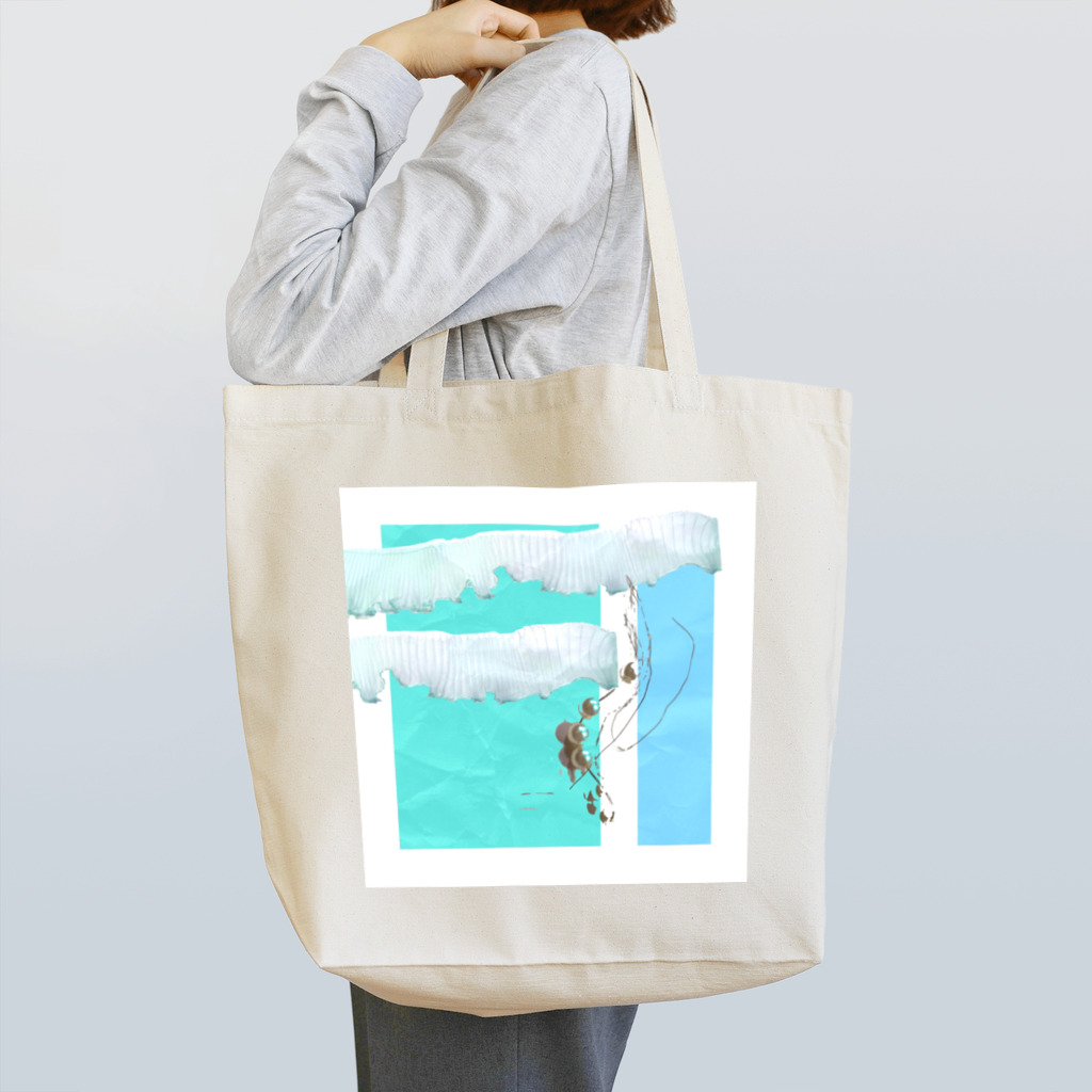 カラフルをふふふと作る場所の素材はかわい Tote Bag