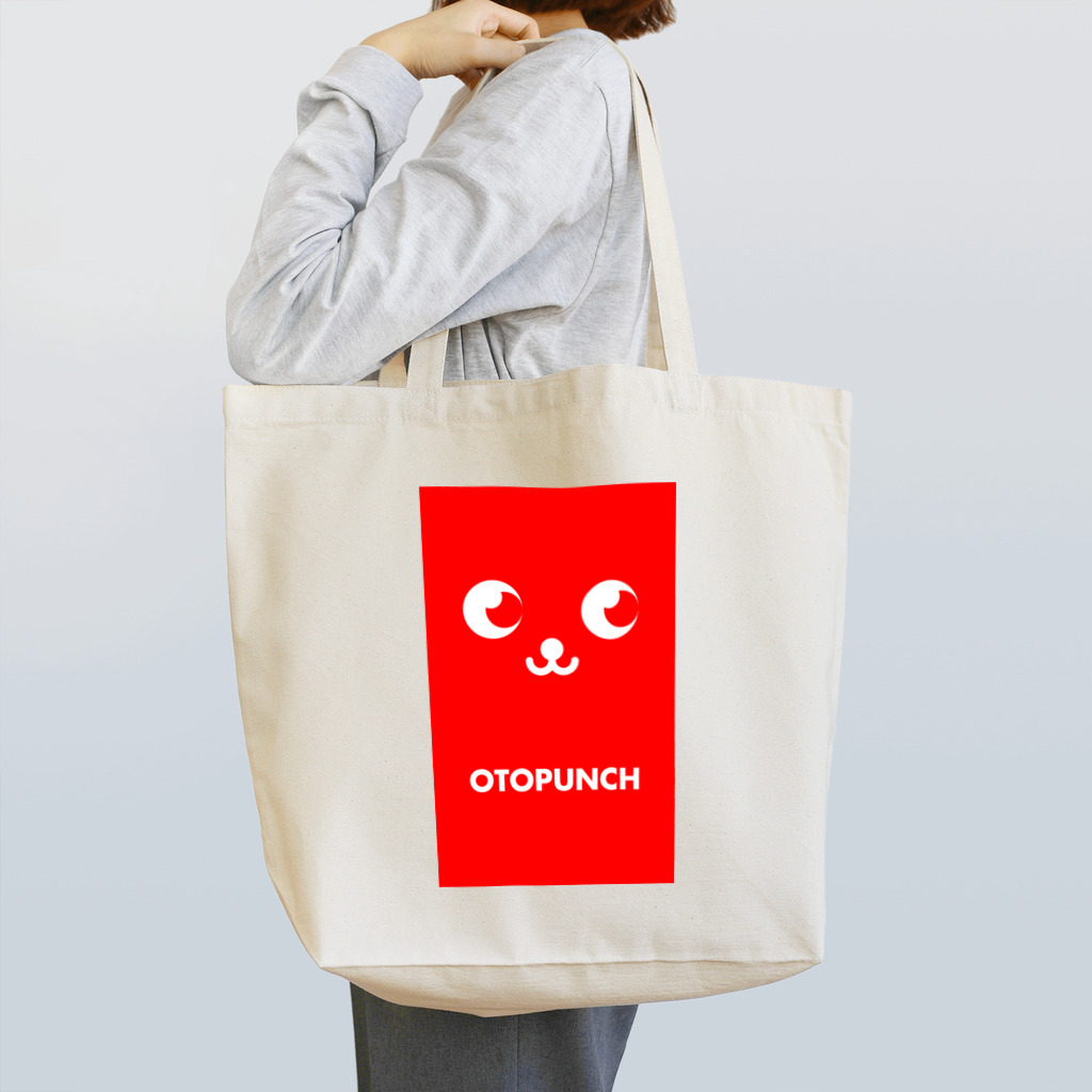 オトパンチマンのOTOPUNCHロゴ縦（Red） Tote Bag