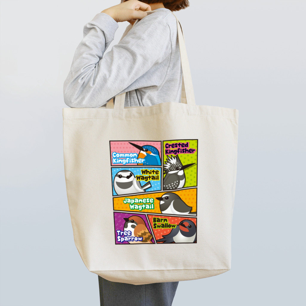 すたじお ワグテイルのコミック風なことりたち Tote Bag