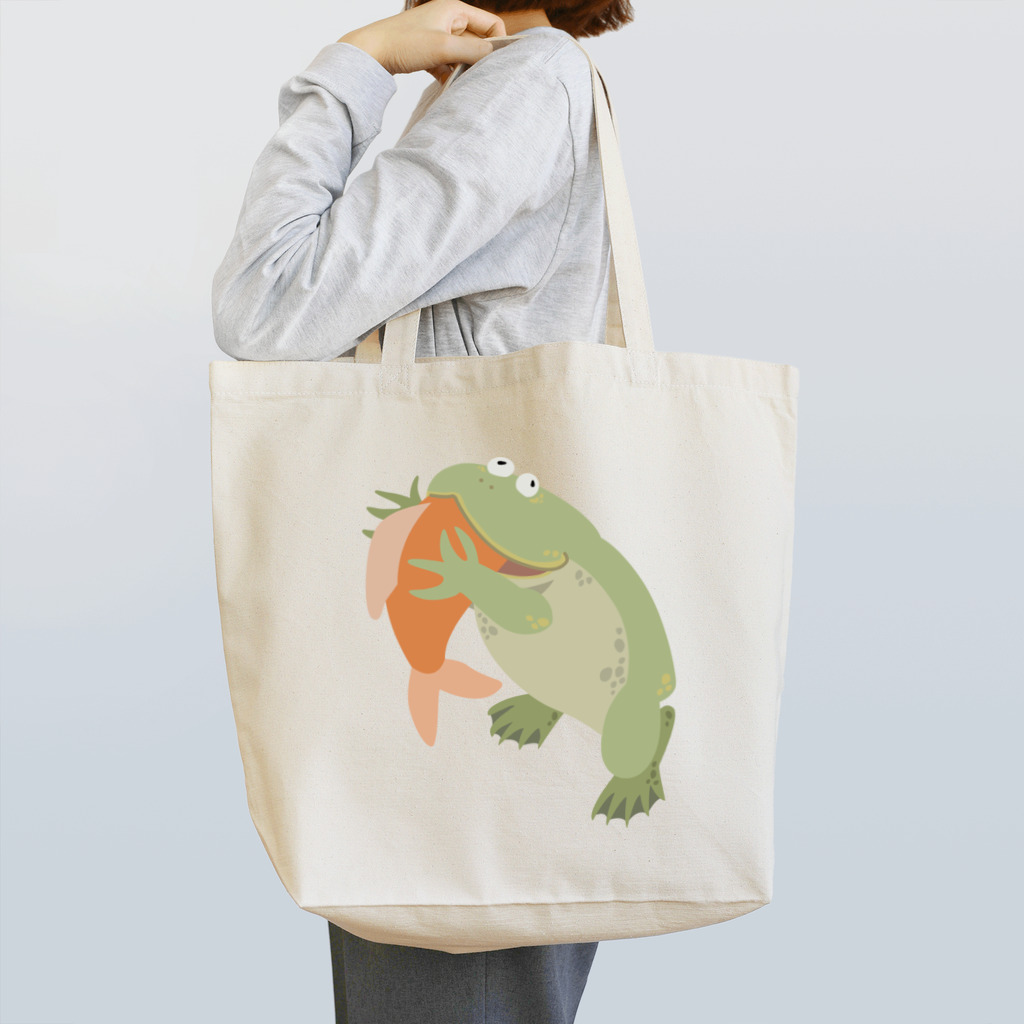 fulicaのもぐもぐバジェットガエル Tote Bag