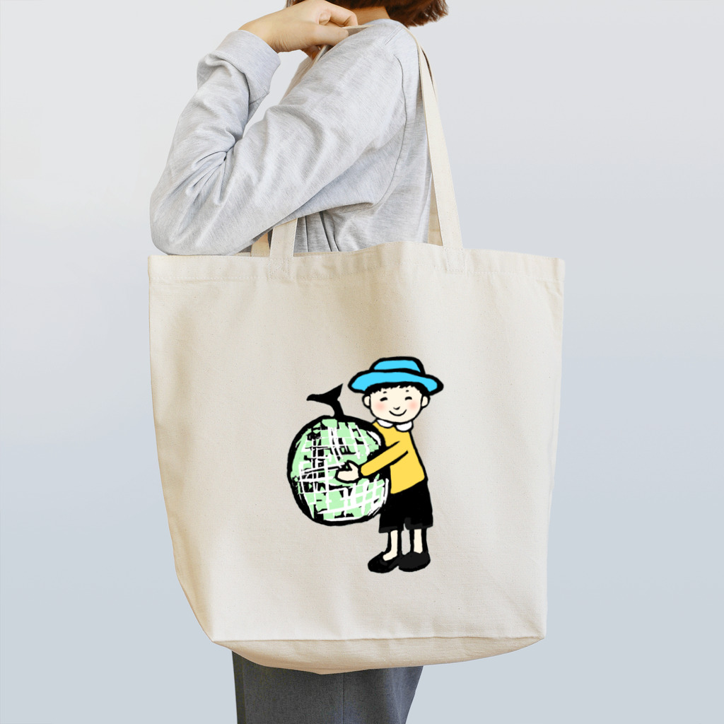 ドキドキ星人の僕とメロン Tote Bag