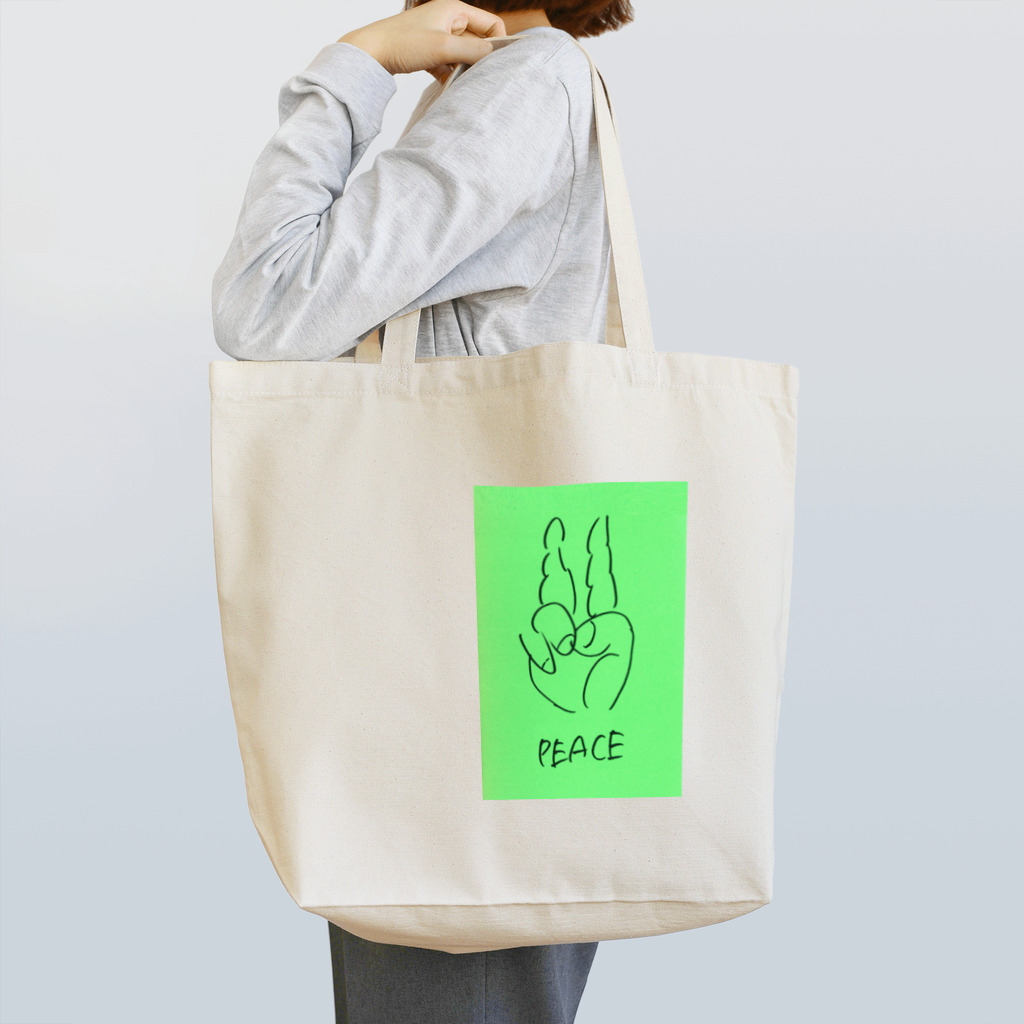 crabeのPEACE Tote Bag