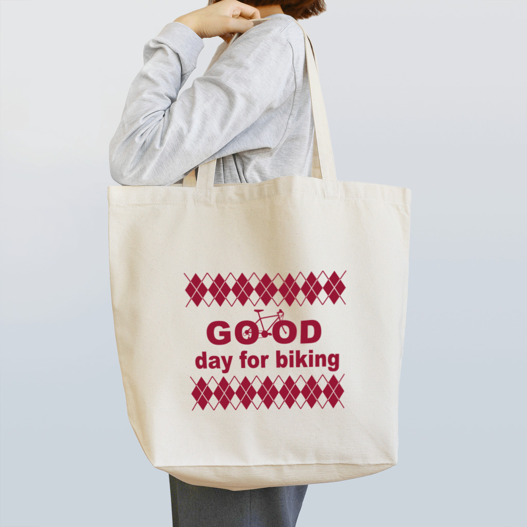 キッズモード某のチャリロゴアーガイル(azuki) Tote Bag