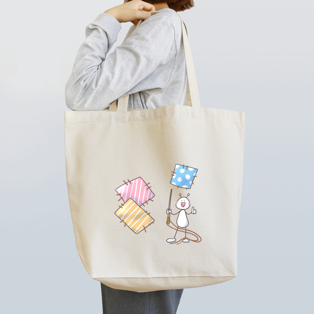 なかしま わか🦀のパッチワークうちうじんくん Tote Bag