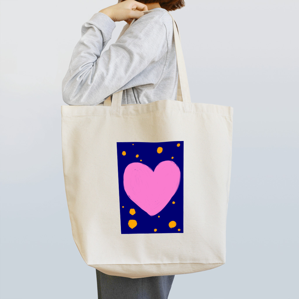 1080shopのハートと夜空 Tote Bag