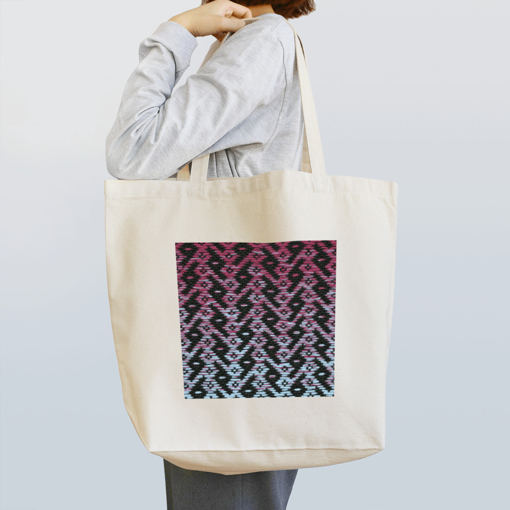 ひとはり堂/こぎん刺しのえす（グラデレッド） Tote Bag