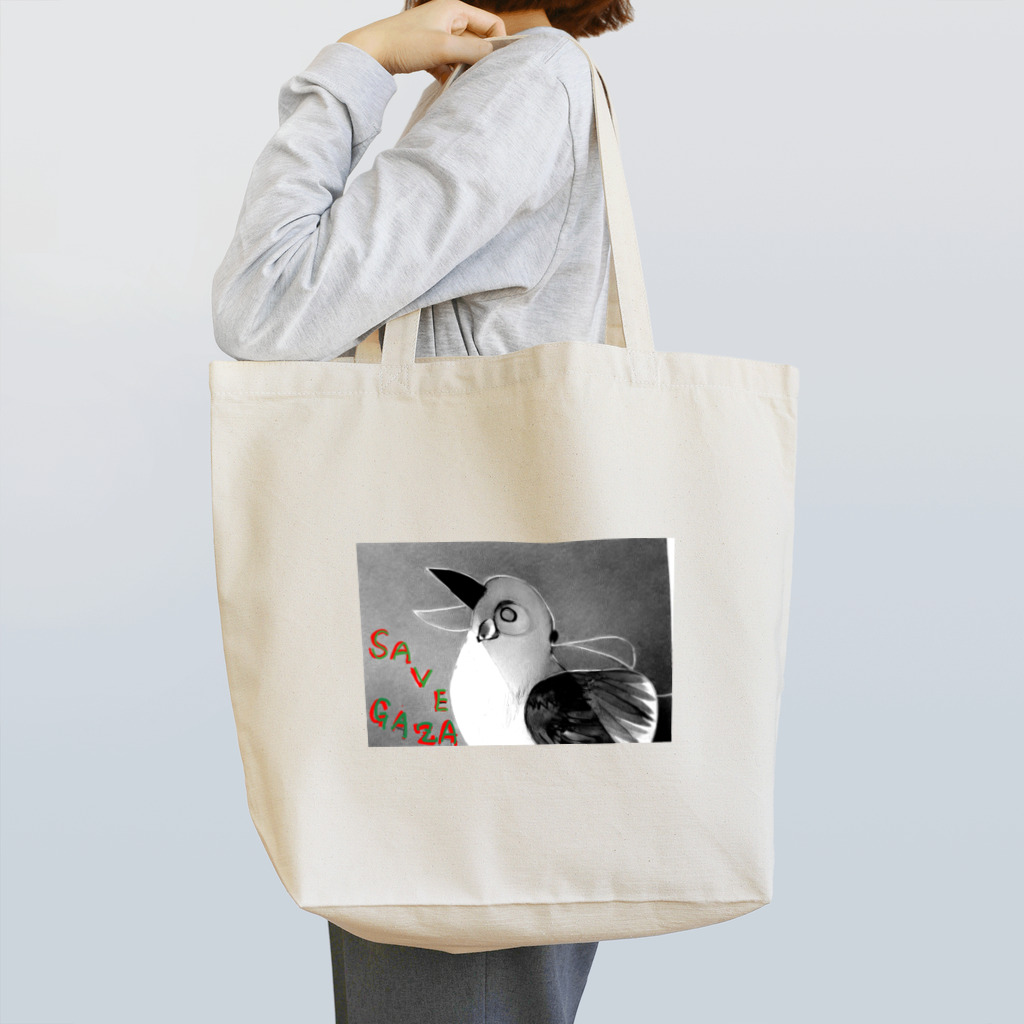 かもねぎショップのsavegaza 鳥 Tote Bag