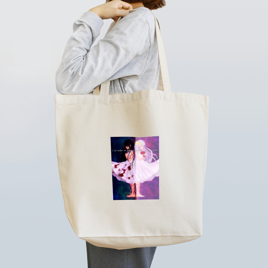 caTeaの表裏の少女 Tote Bag