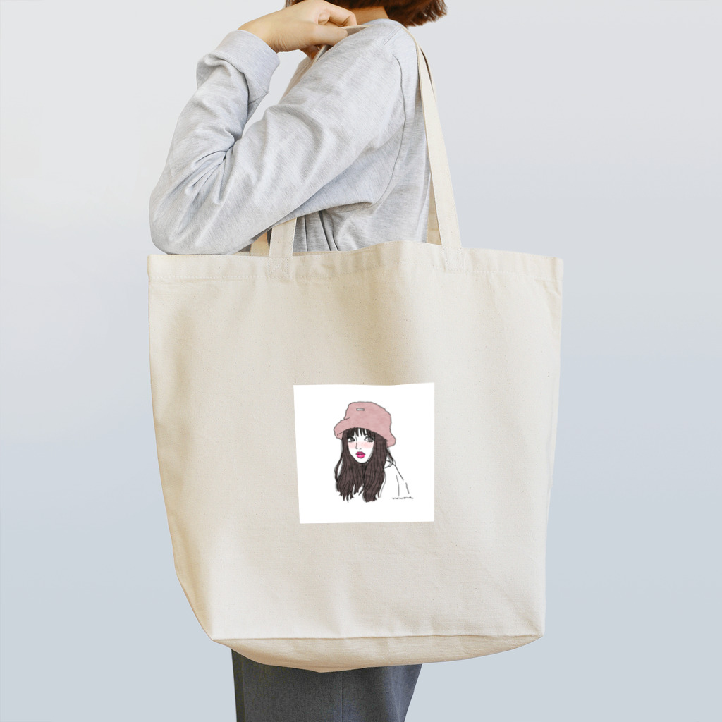 ナナエ🌼ｲﾗｽﾄﾚｰﾀｰ+美容ﾌﾞﾛｶﾞｰのバケハ女子 Tote Bag
