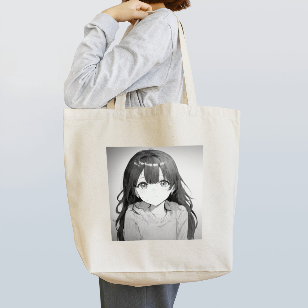 WshopTYの白黒世界を生きる美少女 Tote Bag