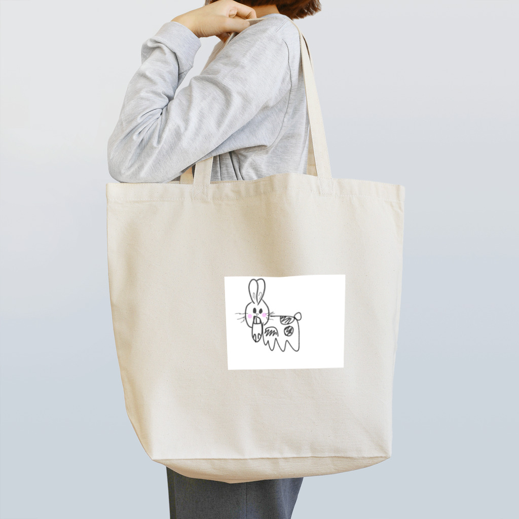 ウェーブしちゃうラビットのウェーブしちゃう、うしぎ Tote Bag