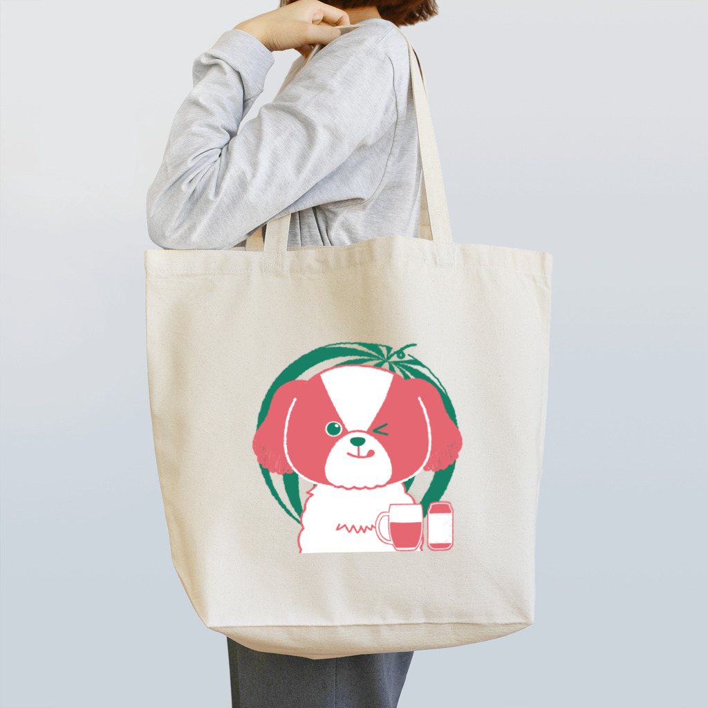 たけよんのすいかカラーのけんちゃん Tote Bag