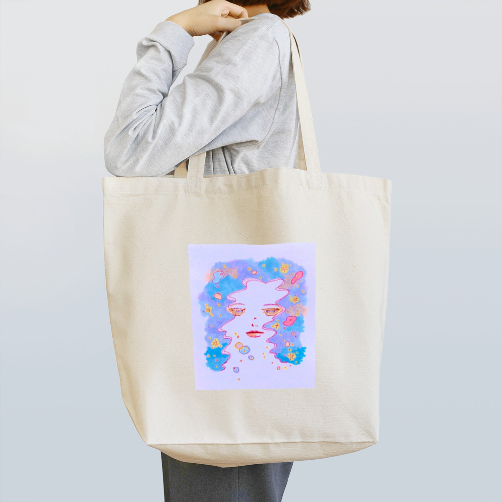 塩バターの昼下がりに夜の女神 Tote Bag