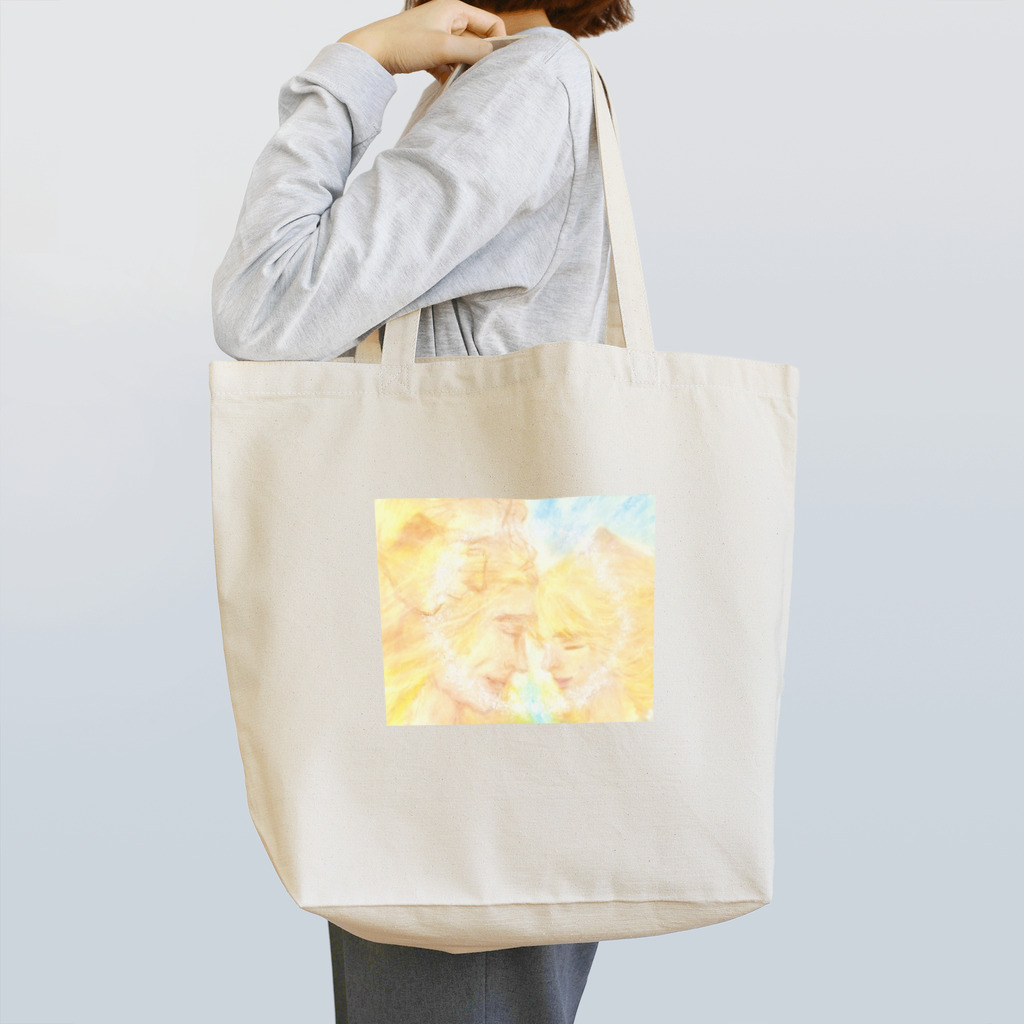 アートコミュニティー笑顔の花の愛 Tote Bag