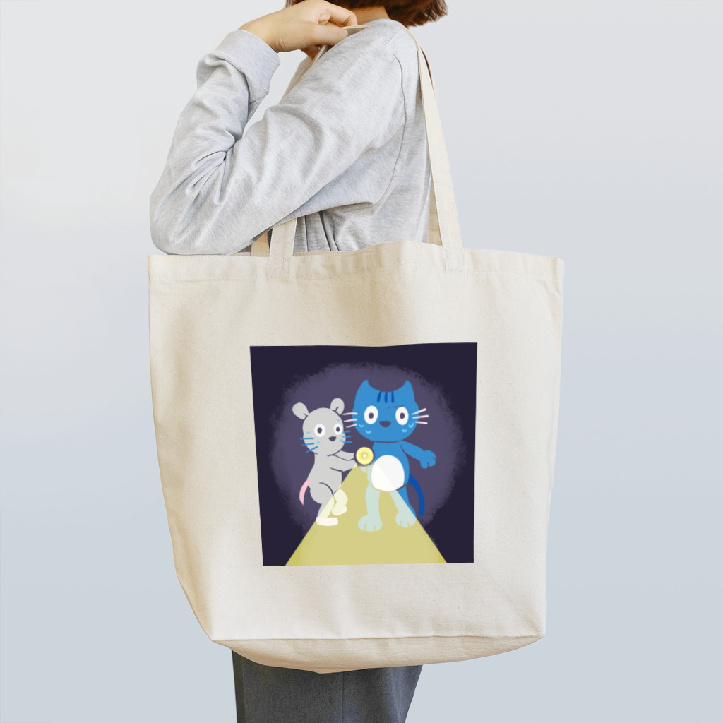 ネズミとネコとたまにウサギのグッズのネズミとネコとたまにウサギ(肝試し) Tote Bag