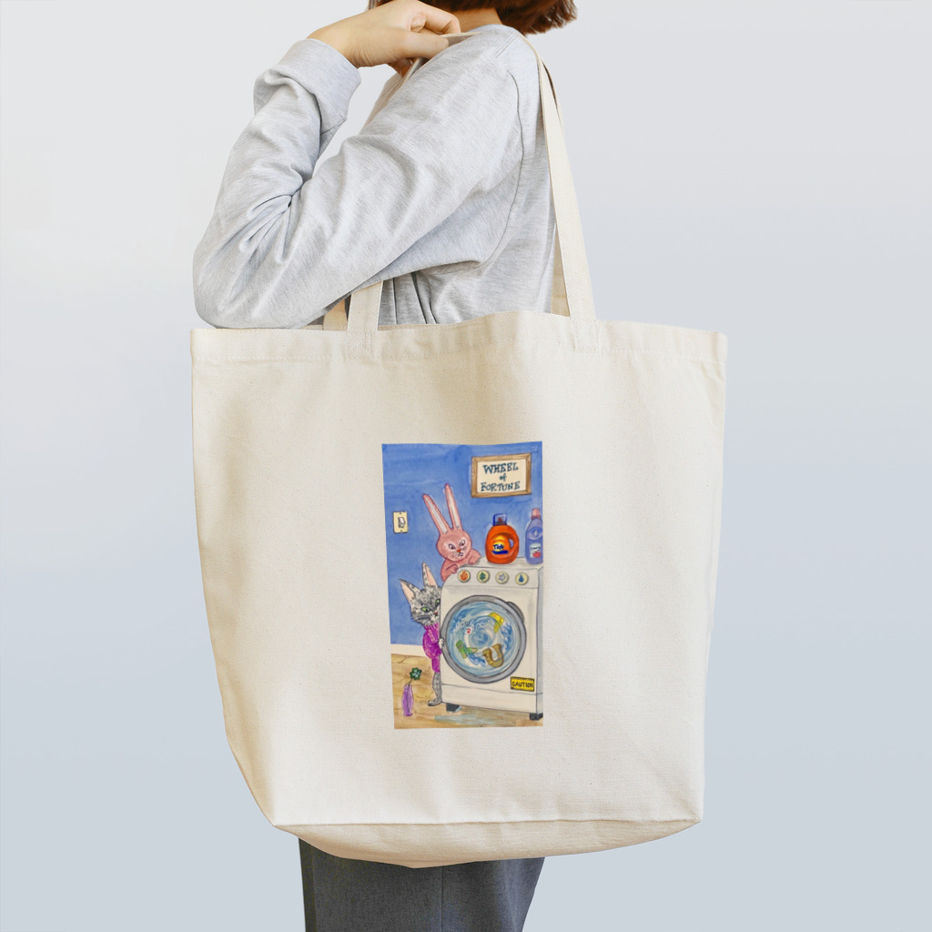 不機嫌なねこ屋さんの不機嫌なねことうさぎ（ランドリールーム） Tote Bag