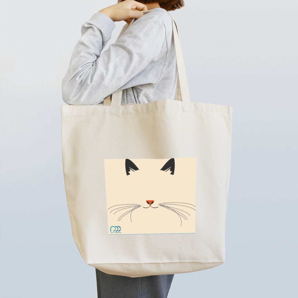 猫アレルギーの猫デザイナーの猫の顔トート Tote Bag