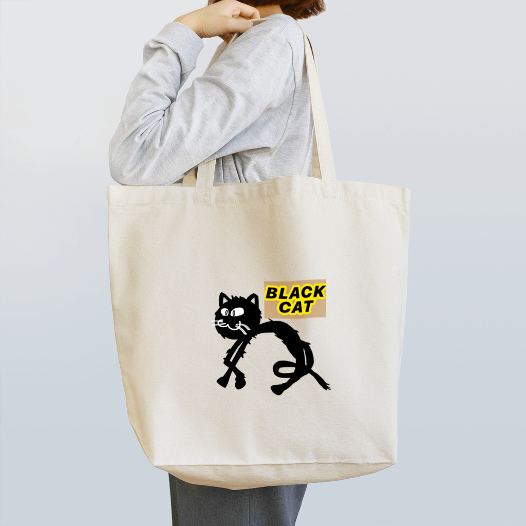SEVEN-5-Ｇの BLACK  CAT Tote Bag