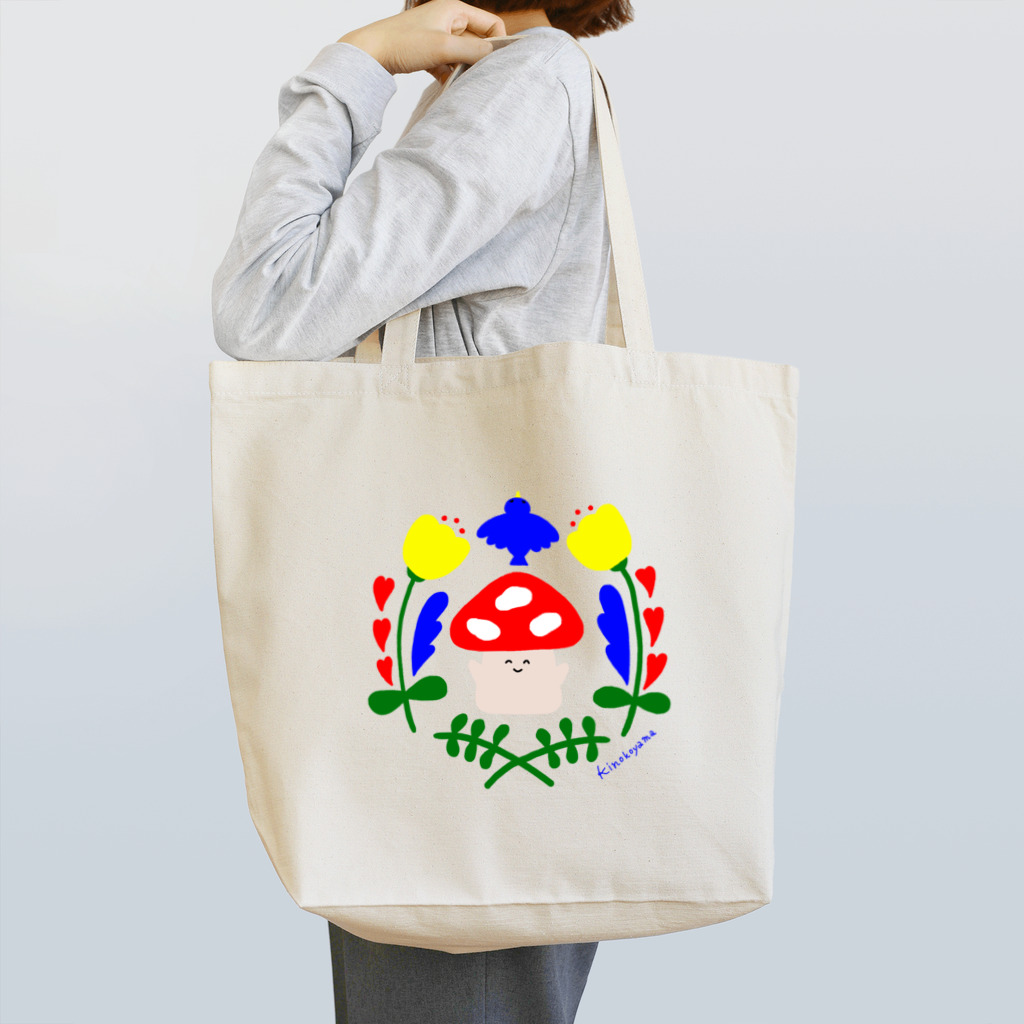 goo×gooのきのこエンブレム Tote Bag