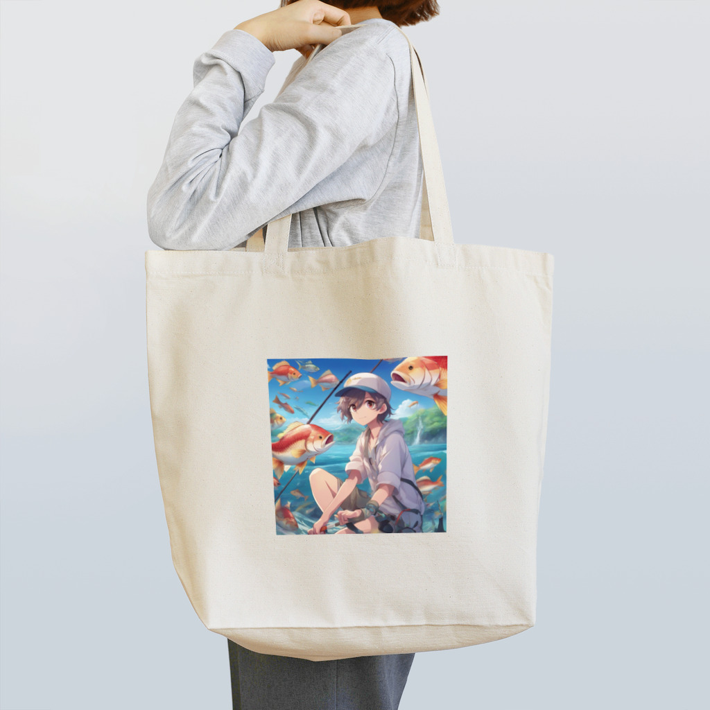 chillfishingの釣りガール爆釣！ Tote Bag