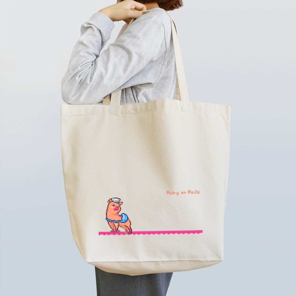 ITgagsのCapybara with Ruby Tote Bag