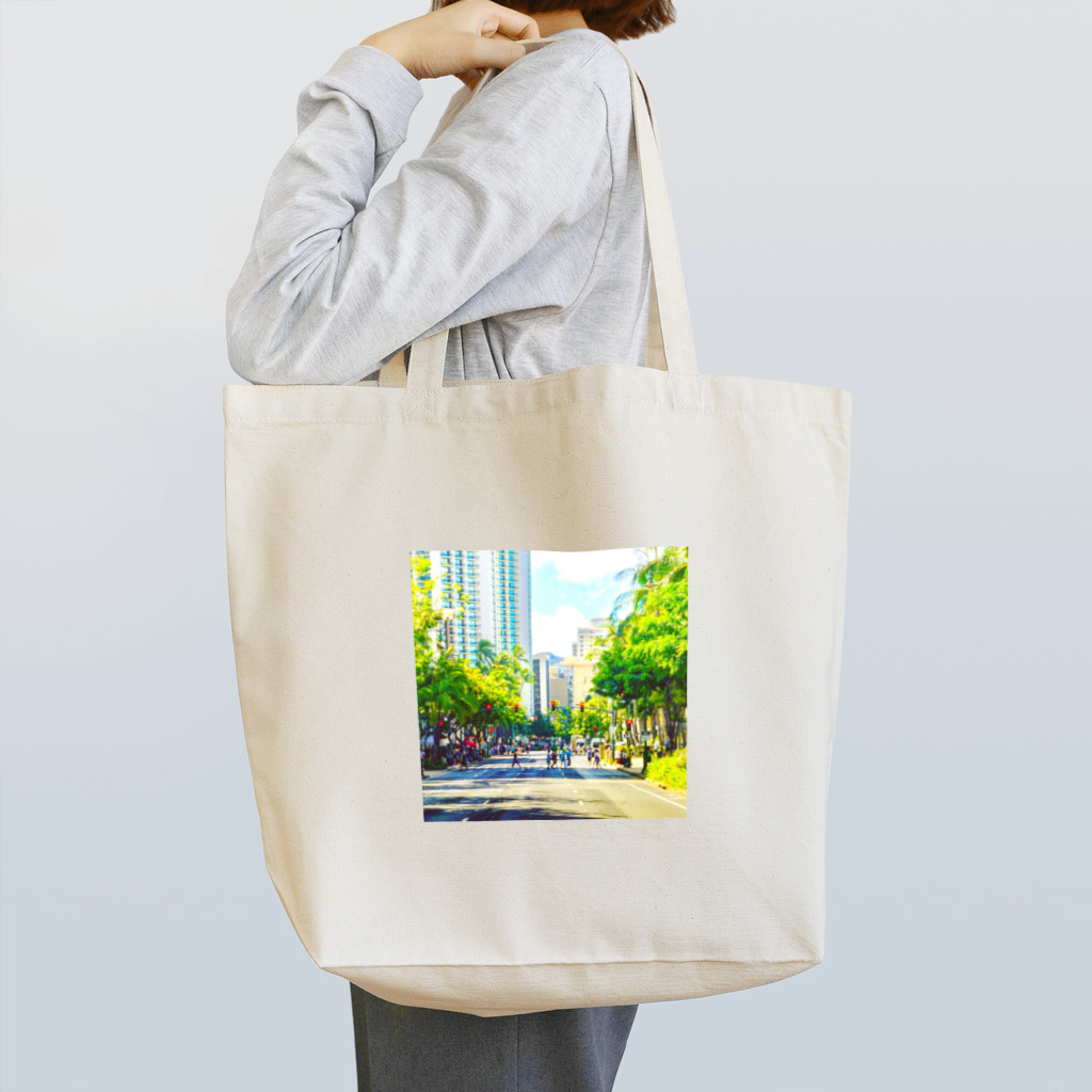 アロハビレッジのワイキキ通り🚶🚶‍♂️🚶 Tote Bag