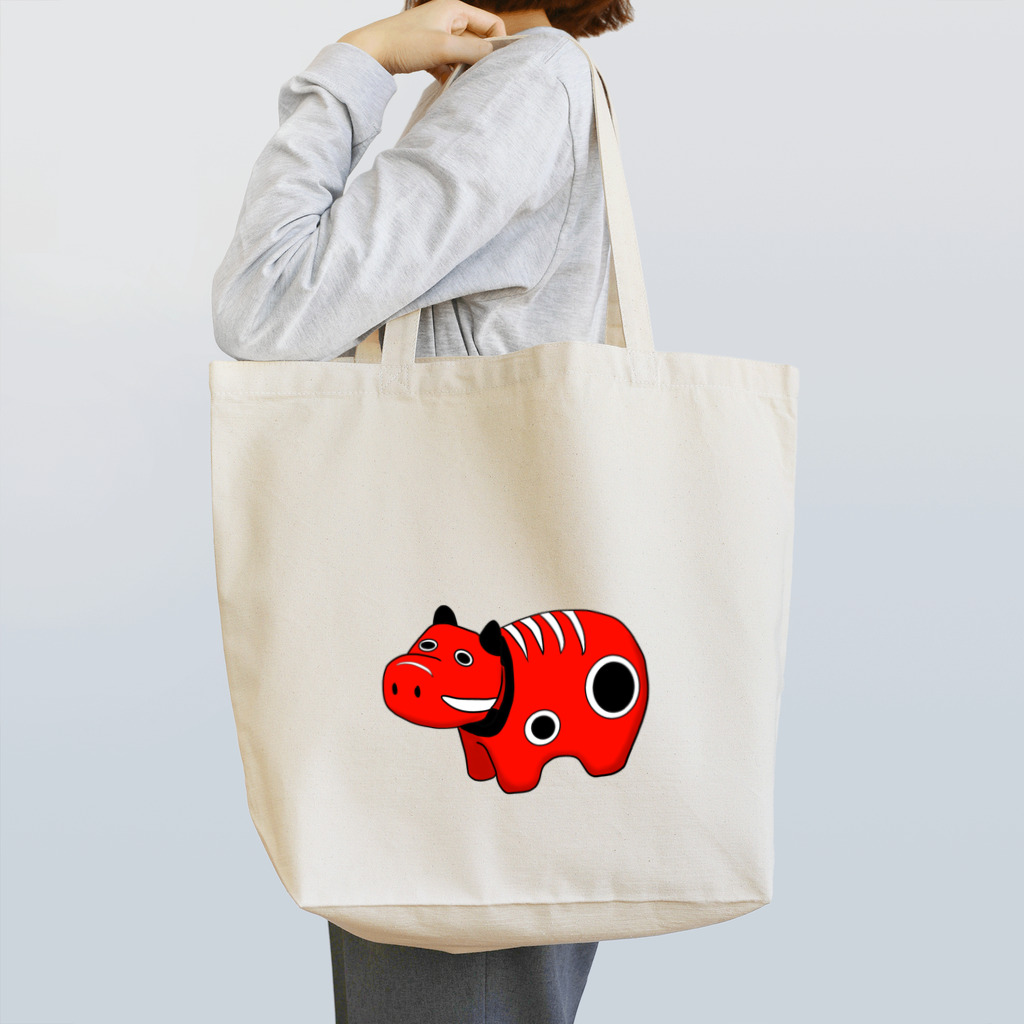 atelierSEEK  artistic garageの赤べこちゃんトートバッグ Tote Bag