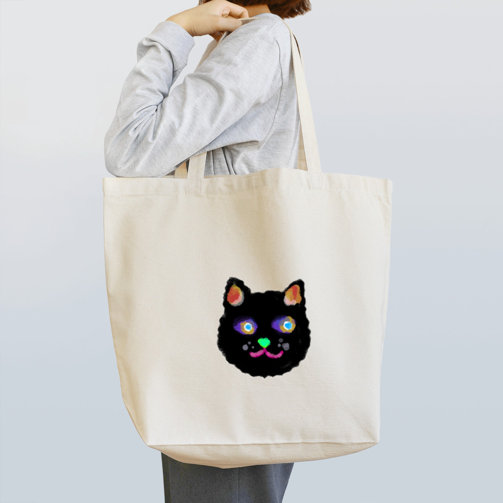 mokulasoの黒猫たまりさん Tote Bag