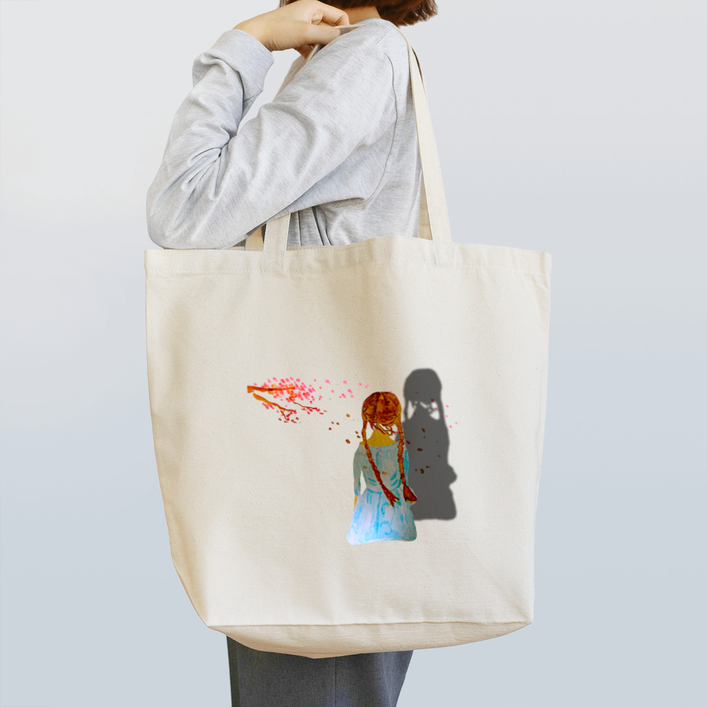 はすのやすらぎのsakura that day girl Tote Bag