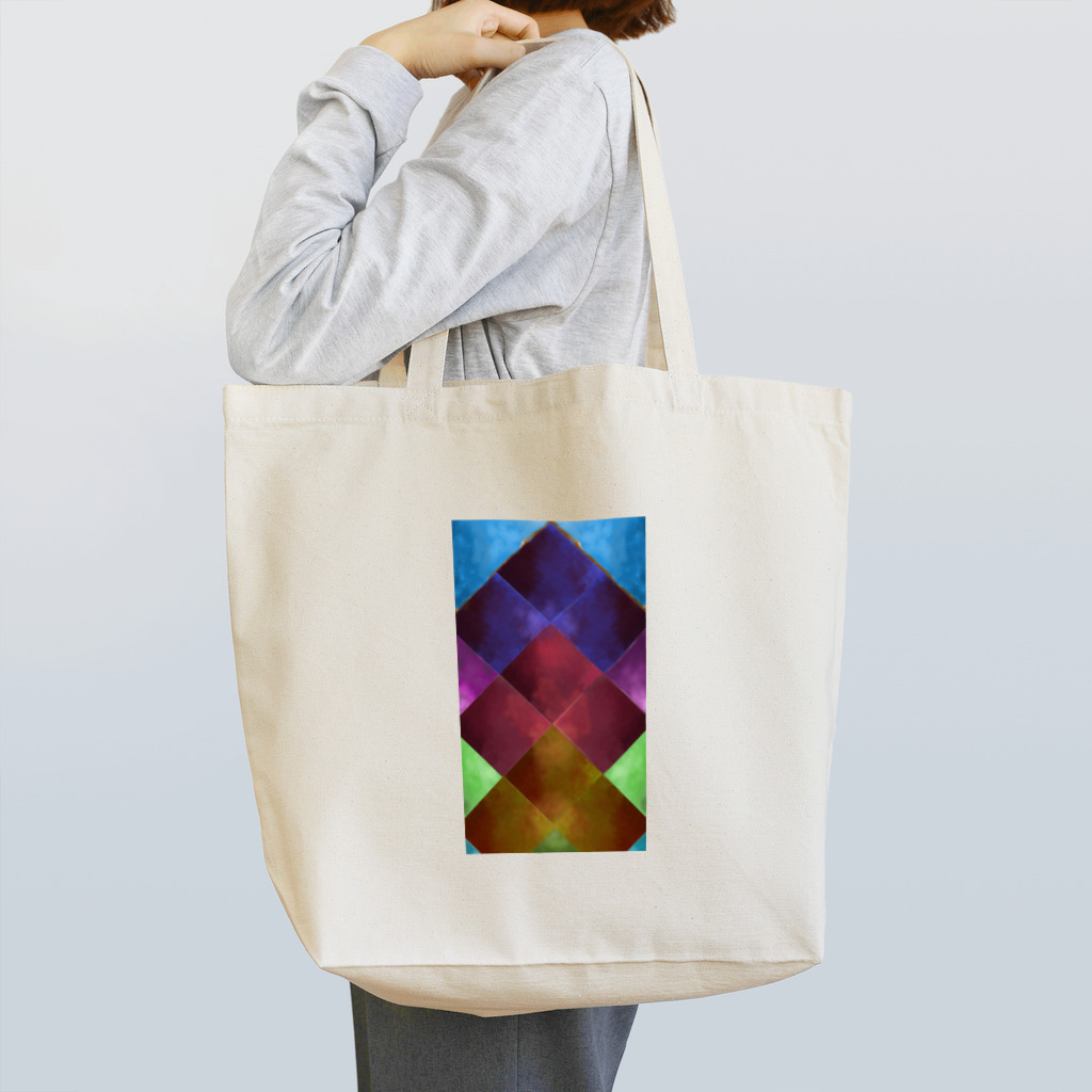 ringocatの立方体タイル Tote Bag