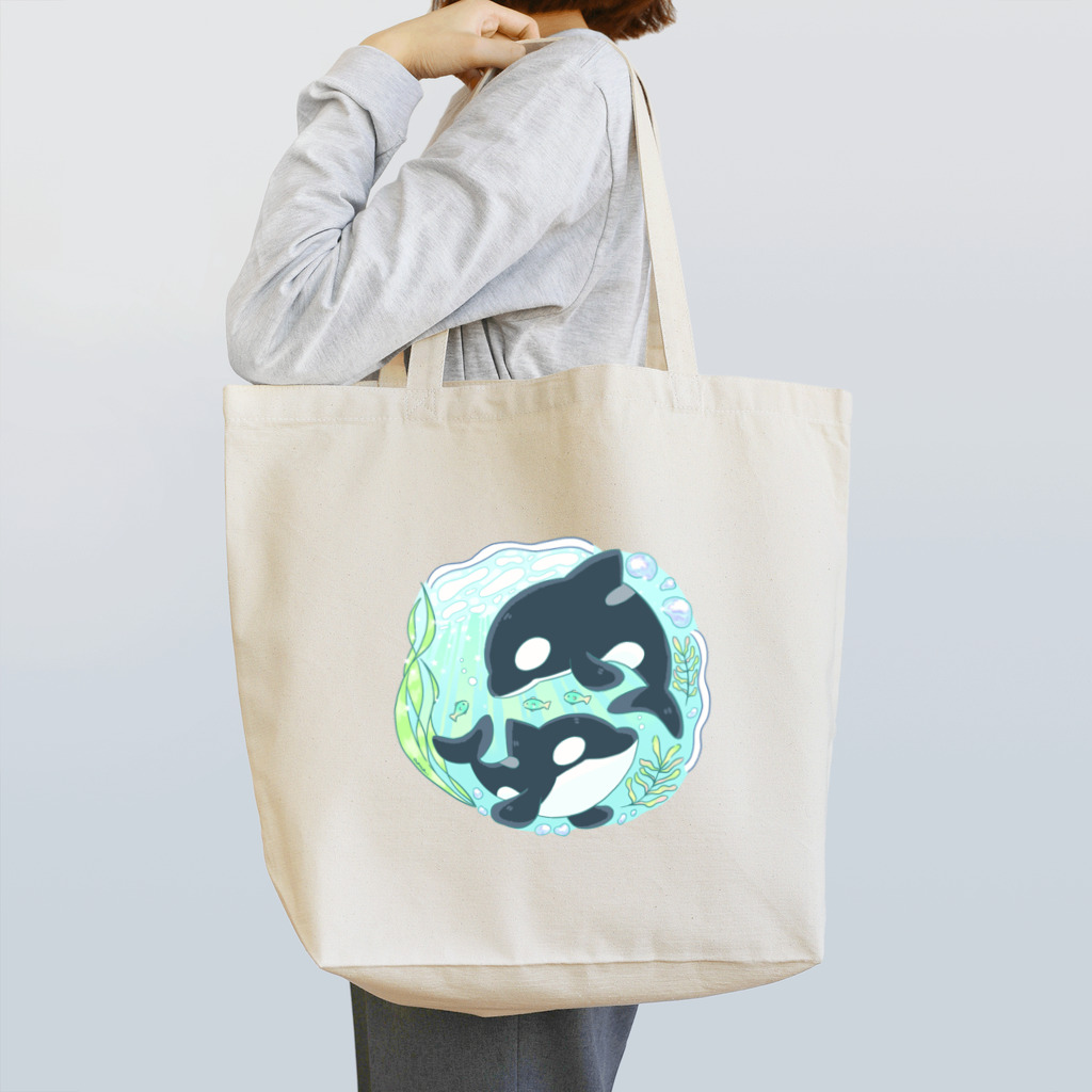 nonoのシャチの親子 Tote Bag