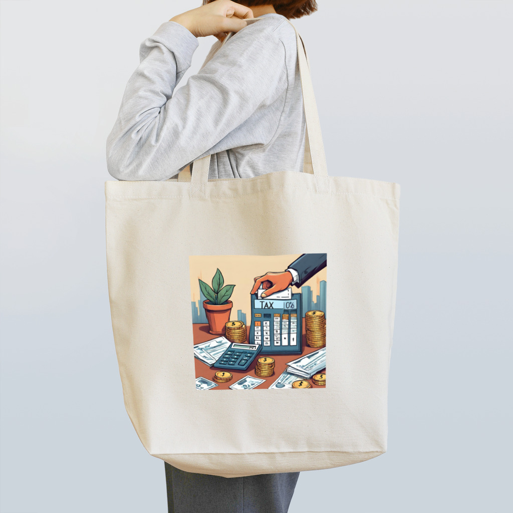 kenshopの今流行りの増税をエモ可愛くさせていただきました★ Tote Bag