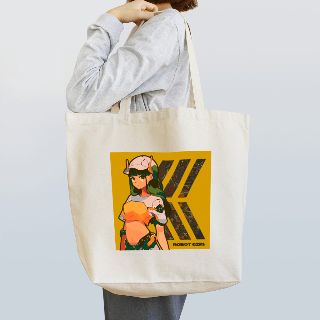 KOHISHITO_CREATIVEのROBOT GIRL 004 Tote Bag