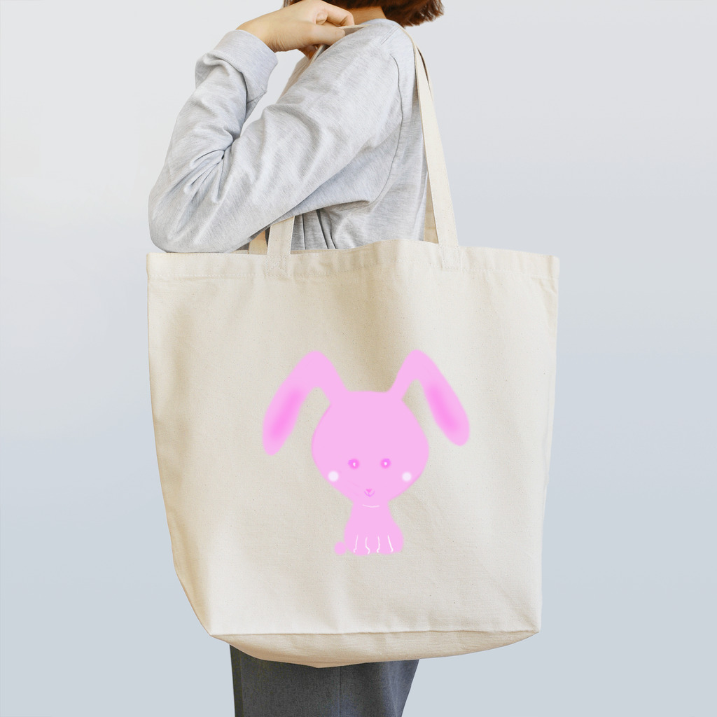 Qsarkのピンクのウサギ Tote Bag