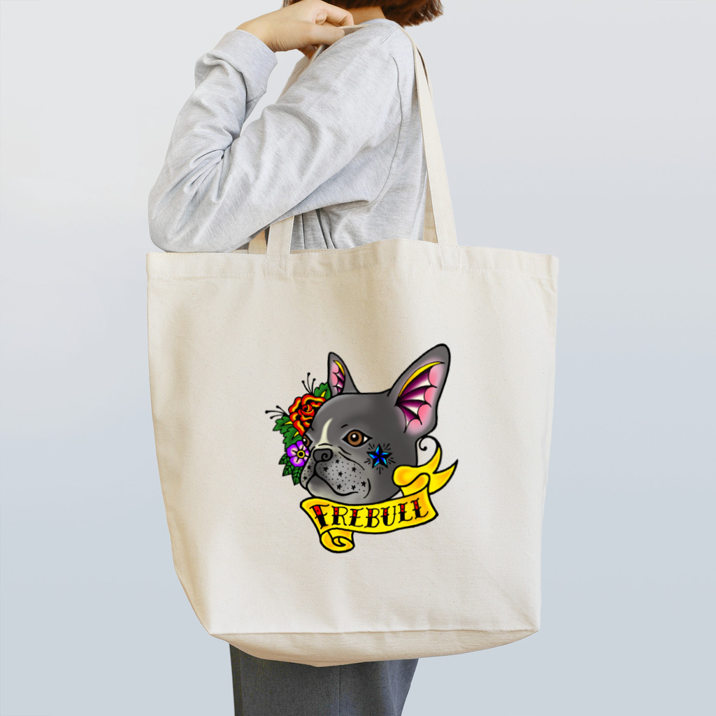 フレンチブルドッグのJILVAのフレンチブルドッグ／ブリンドル  Tote Bag